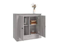Aparador de madera contrachapada gris Sonoma 70x35,5x67,5 cm ES71748