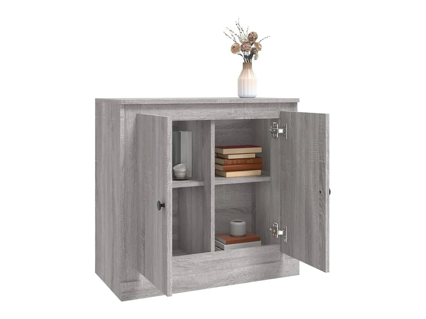 Aparador de madera contrachapada gris Sonoma 70x35,5x67,5 cm ES71748