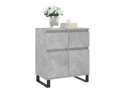 Aparador de madera contrachapada gris hormigón 60x35x70 cm ES59232