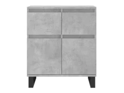 Aparador de madera contrachapada gris hormigón 60x35x70 cm ES59232