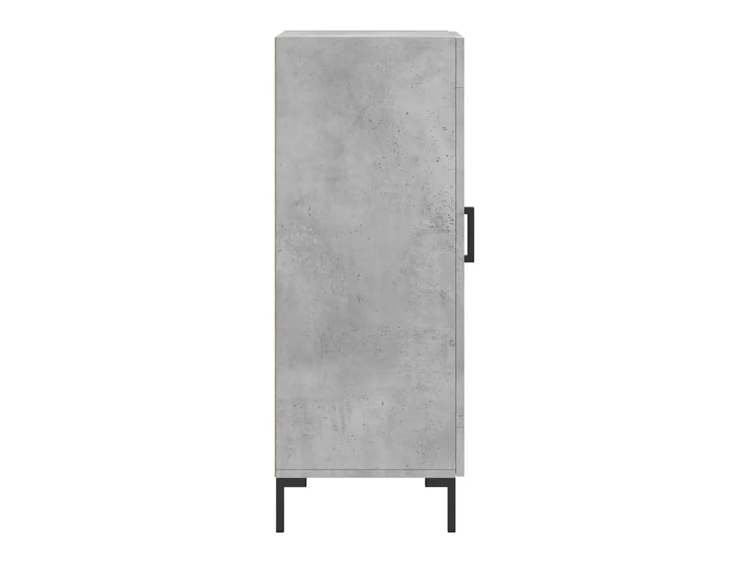 Aparador de madera contrachapada gris hormigón 34,5x34x90 cm