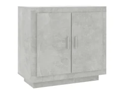 Aparador de madera contrachapada gris hormigón 80x40x75 cm ES21408