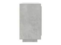 Aparador de madera contrachapada gris hormigón 80x40x75 cm ES21408