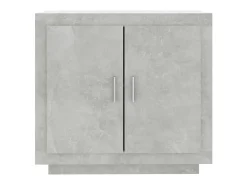Aparador de madera contrachapada gris hormigón 80x40x75 cm ES21408