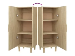 Aparador de madera contrachapada roble Sonoma 34,5x34x90 cm