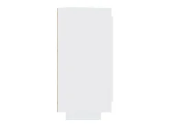 Aparador de madera contrachapada blanco 92x35x75 cm