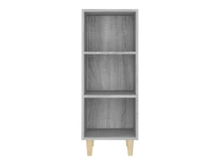 Aparador de madera contrachapada gris Sonoma 34,5x32,5x90 cm