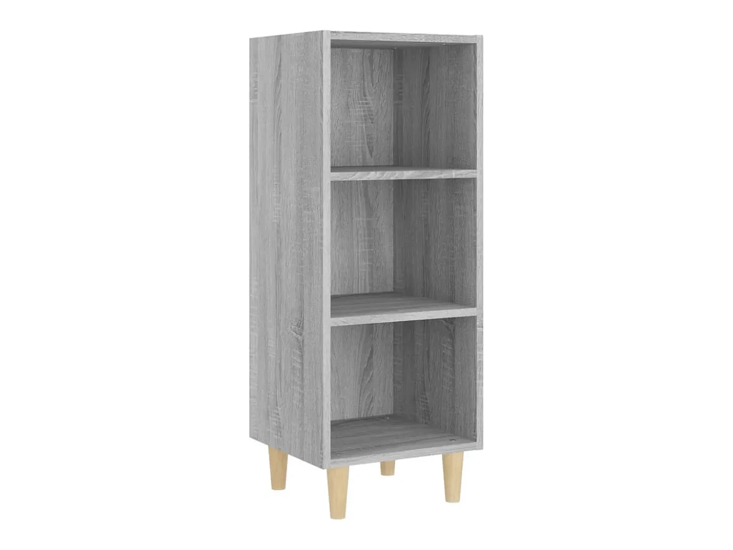 Aparador de madera contrachapada gris Sonoma 34,5x32,5x90 cm