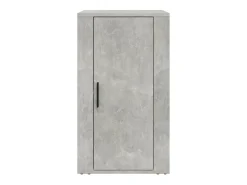 Aparador de madera contrachapada gris hormigón 40x33x70 cm