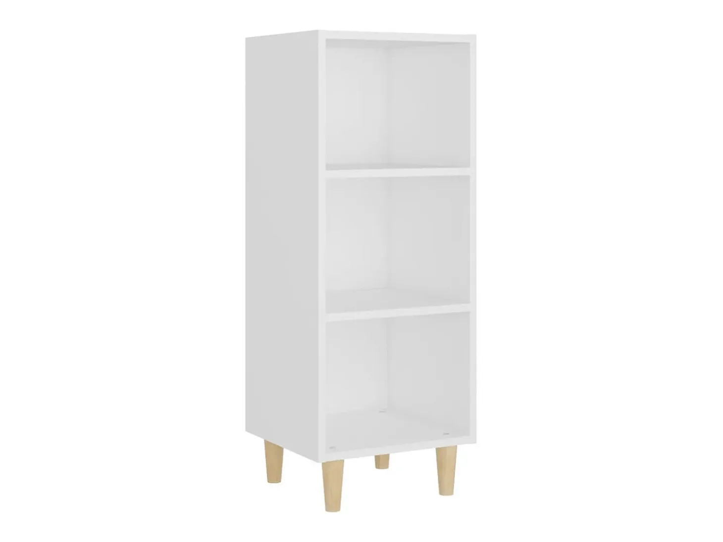 Aparador de madera contrachapada blanco 34,5x32,5x90 cm ES37627