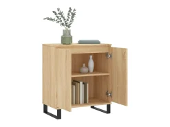 Aparador de madera contrachapada roble Sonoma 60x35x70 cm ES82476