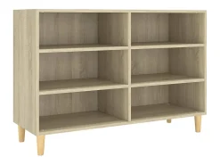 Aparador de madera contrachapada roble Sonoma 103,5x35x70 cm