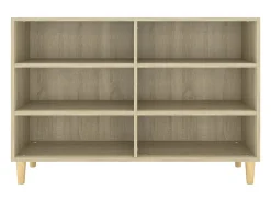 Aparador de madera contrachapada roble Sonoma 103,5x35x70 cm