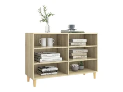 Aparador de madera contrachapada roble Sonoma 103,5x35x70 cm