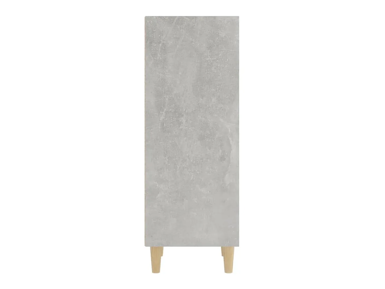 Aparador de madera contrachapada gris hormigón 34,5x32,5x90 cm