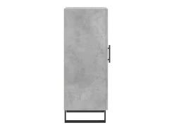Aparador de madera contrachapada gris hormigón 34,5x34x90 cm
