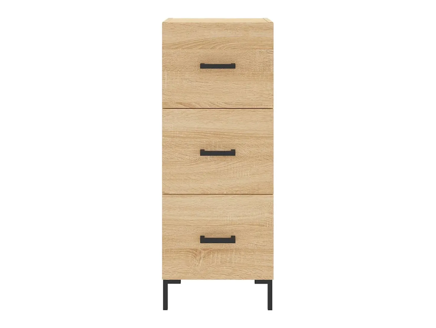 Aparador de madera contrachapada roble Sonoma 34,5x34x180 cm