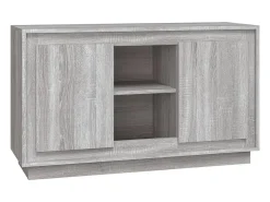 Aparador de madera contrachapada gris Sonoma 102x35x60 cm