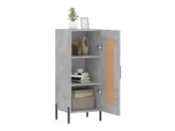 Aparador de madera contrachapada gris hormigón 34,5x34x90 cm ES53629