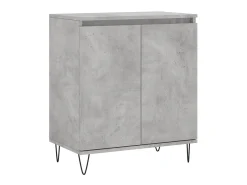 Aparador de madera contrachapada gris hormigón 60x35x70 cm ES45362