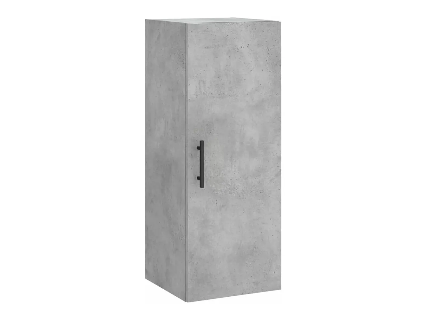 Aparador de madera contrachapada gris hormigón 34,5x34x180 cm