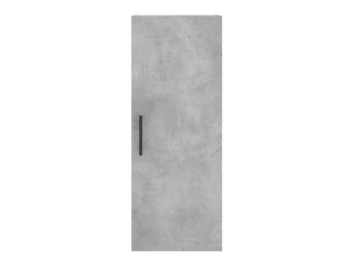 Aparador de madera contrachapada gris hormigón 34,5x34x180 cm