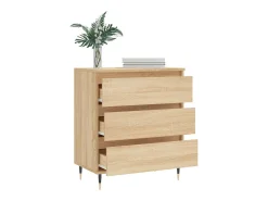 Aparador de madera contrachapada roble Sonoma 60x35x70 cm