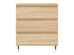 Aparador de madera contrachapada roble Sonoma 60x35x70 cm
