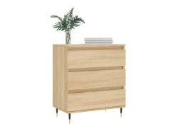 Aparador de madera contrachapada roble Sonoma 60x35x70 cm