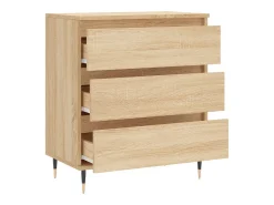 Aparador de madera contrachapada roble Sonoma 60x35x70 cm