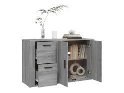 Aparador de madera contrachapada gris Sonoma 100x33x59,5 cm ES73511