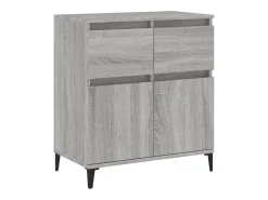 Aparador de madera contrachapada gris Sonoma 60x35x70 cm