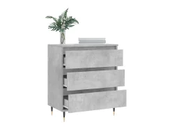 Aparador de madera contrachapada gris hormigón 60x35x70 cm ES48793