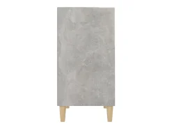 Aparador de madera contrachapada gris hormigón 57x35x70 cm