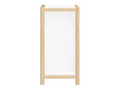 Aparador de madera contrachapada blanco 62x38x75 cm