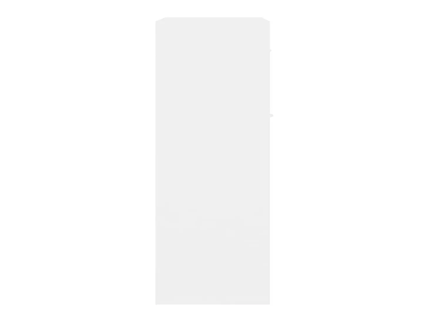 Aparador de madera contrachapada blanco 60x30x75 cm