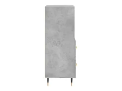 Aparador de madera contrachapada gris hormigón 34,5x34x90 cm