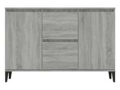 Aparador de madera contrachapada gris Sonoma 104x35x70 cm ES179574