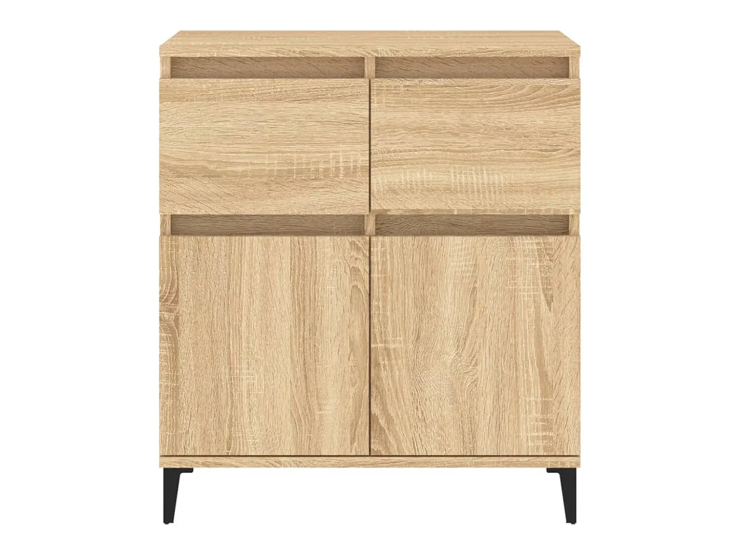 Aparador de madera contrachapada roble Sonoma 60x35x70 cm