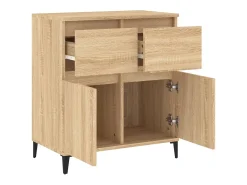 Aparador de madera contrachapada roble Sonoma 60x35x70 cm