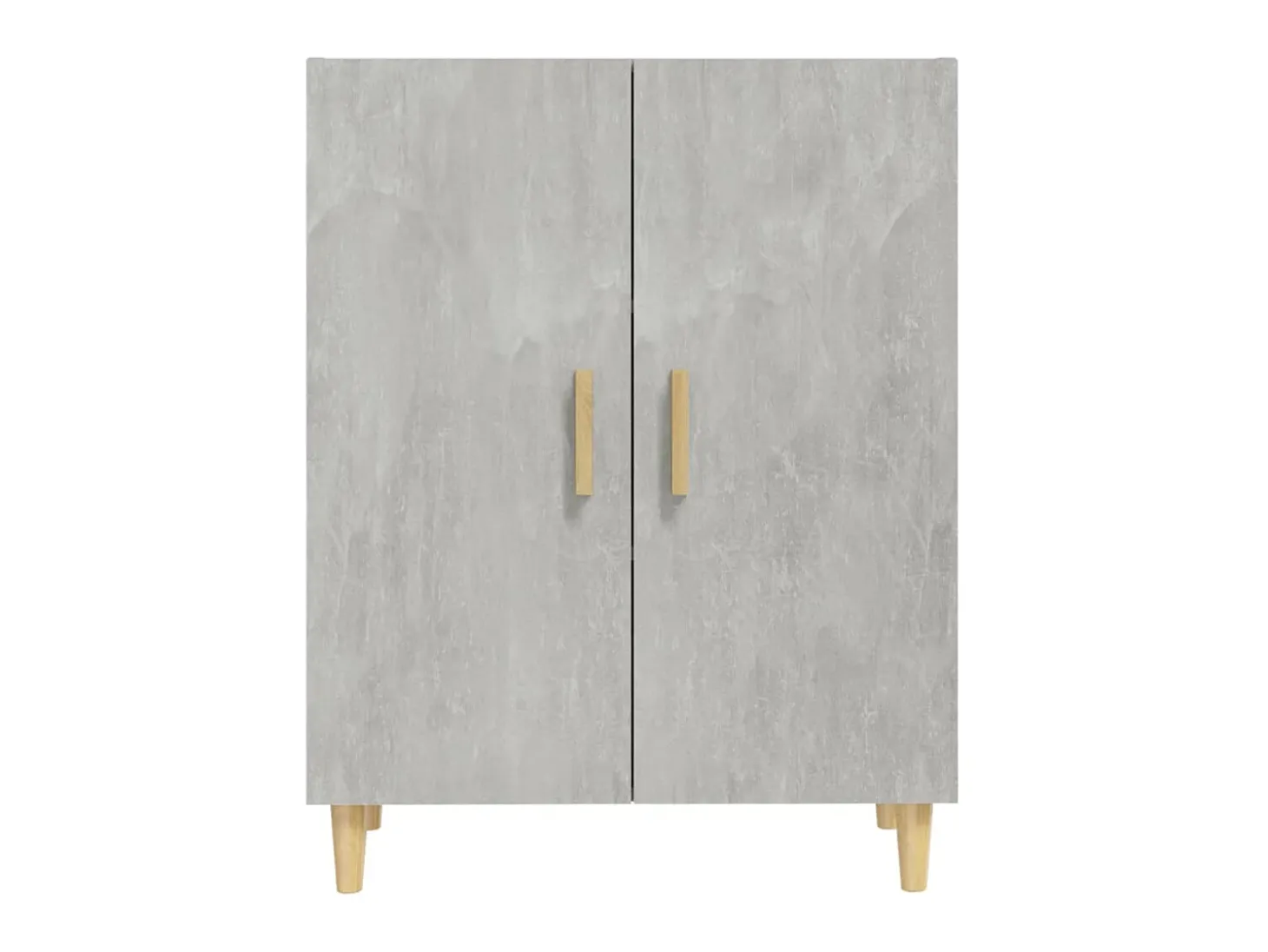 Aparador de madera contrachapada gris hormigón 70x34x90 cm ES91634