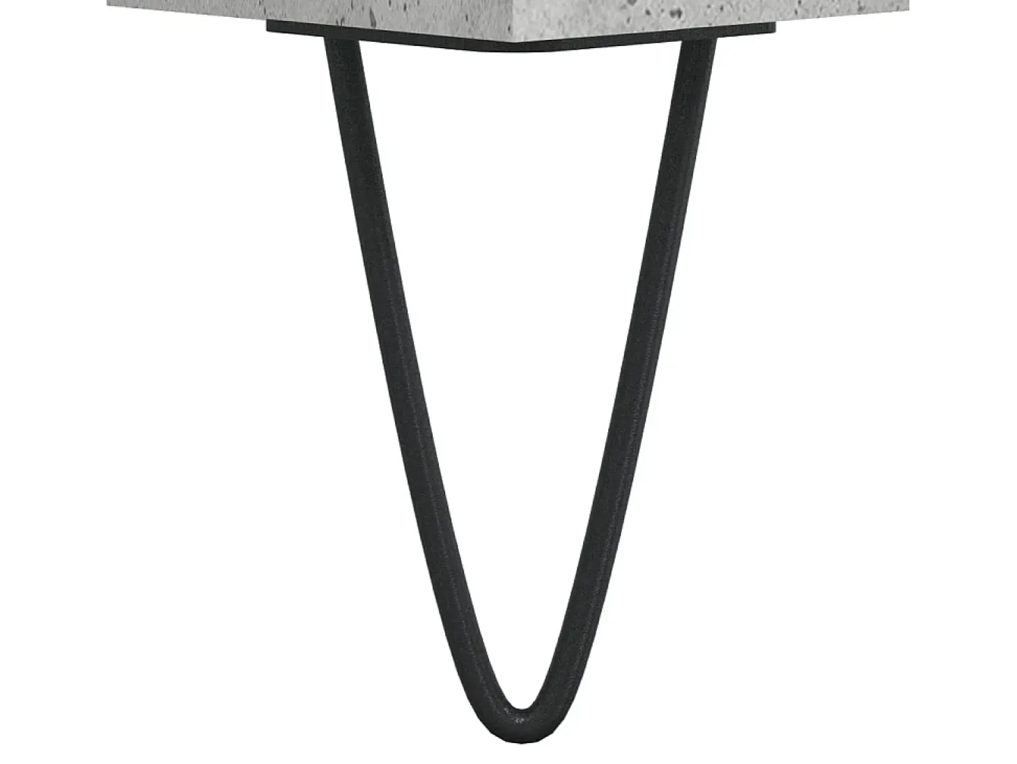 Aparador de madera contrachapada gris hormigón 60x35x70 cm