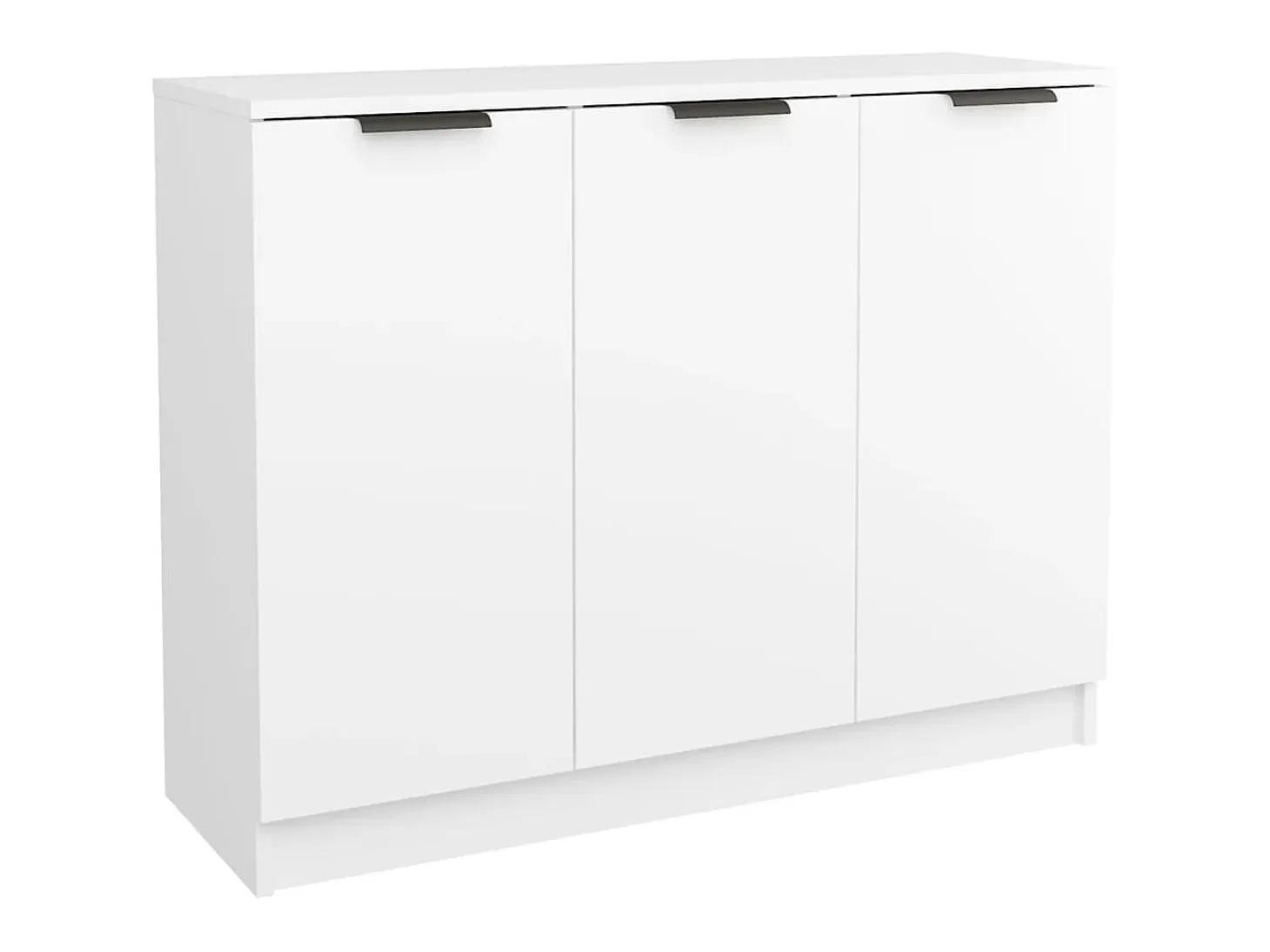 Aparador de madera contrachapada blanco 90,5x30x70 cm ES52966