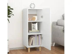 Aparador de madera contrachapada blanco 34,5x34x90 cm ES54675