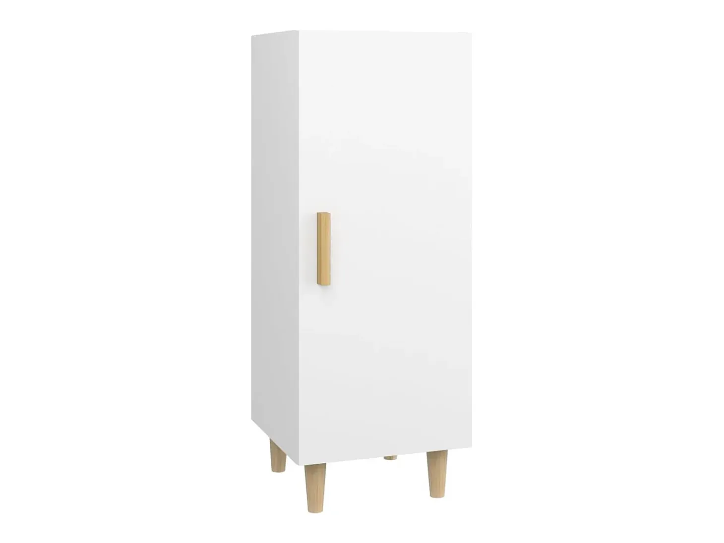 Aparador de madera contrachapada blanco 34,5x34x90 cm ES54675