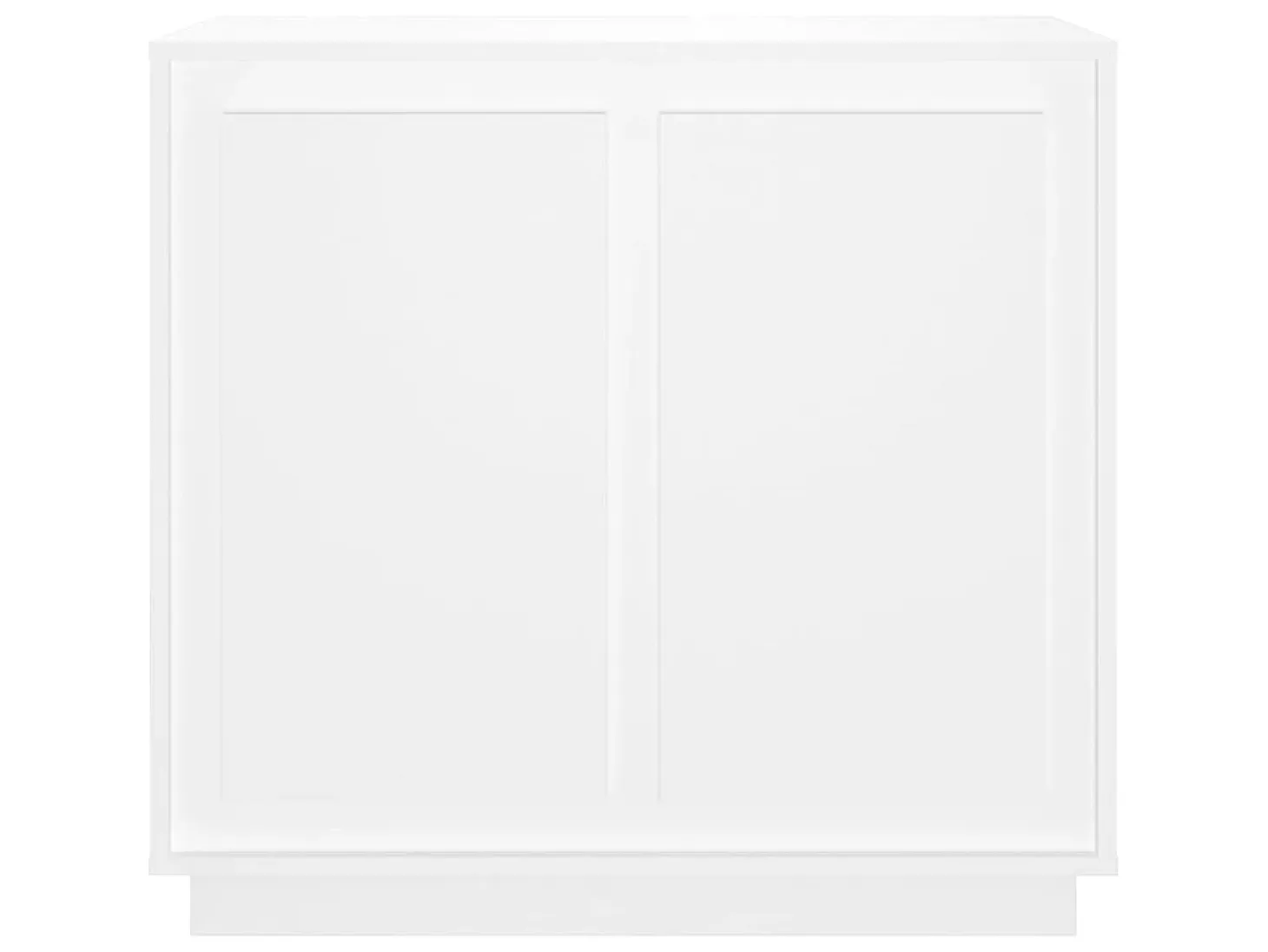 Aparador de madera contrachapada blanco 80x34x75 cm ES41797