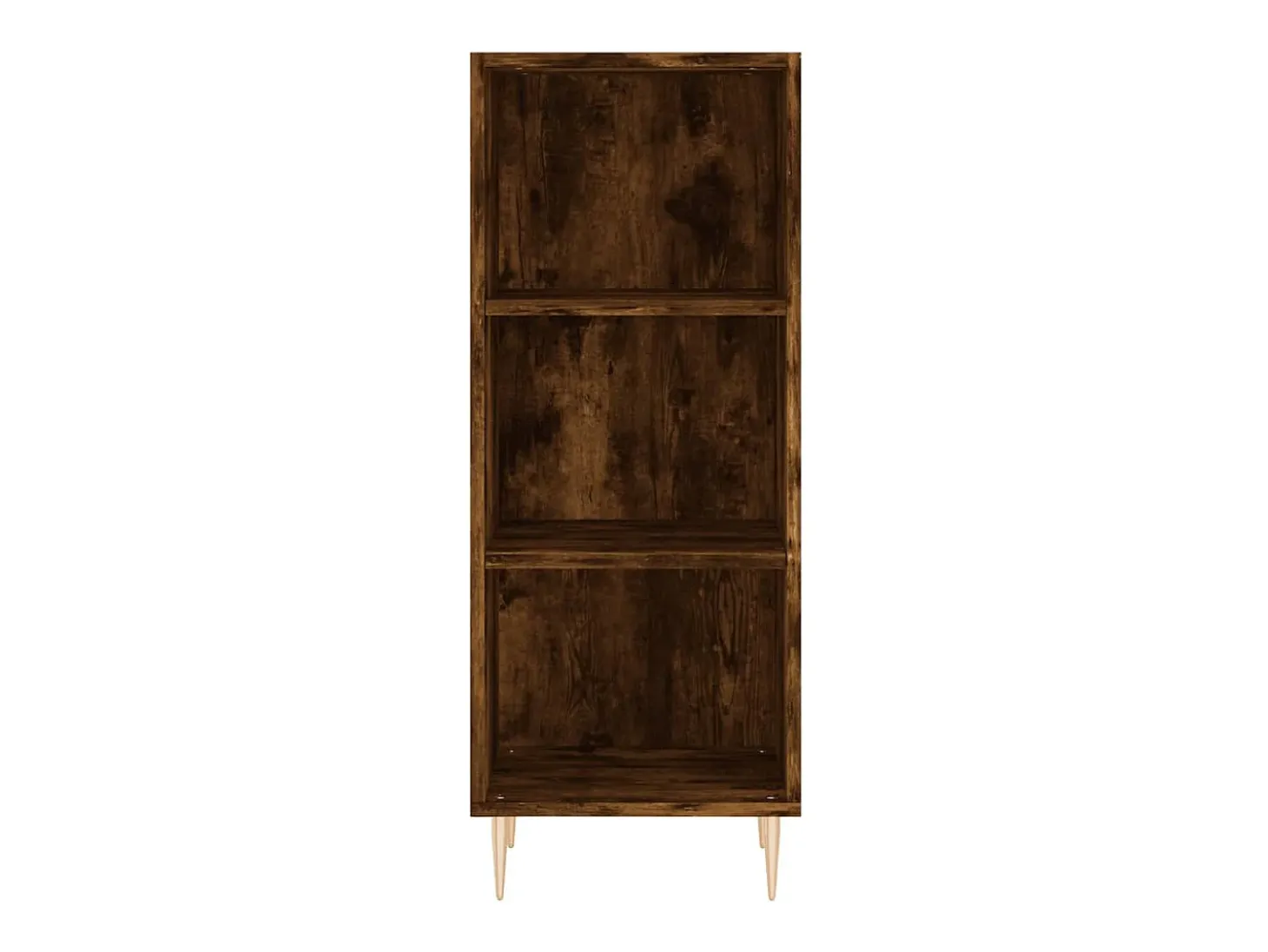 Aparador de madera contrachapada roble ahumado 34,5x34x180 cm