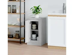 Aparador de madera contrachapada gris Sonoma 37,5x35,5x67,5 cm ES62178