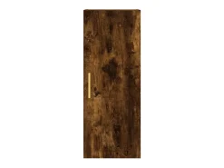 Aparador de madera contrachapada roble ahumado 34,5x34x180 cm