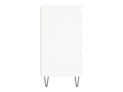 Aparador de madera contrachapada blanco 60x35x70 cm